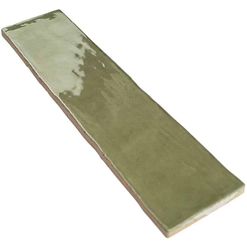 Lancaster 3x6 Polished Ceramic Subway Tile, Celery