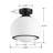 1-Light Mid-Century Modern Dimmable 3Cct Led Milk White Globe Flush Mount Ceiling Light For Corridor/Stairwell-384827863-384827862-384827693