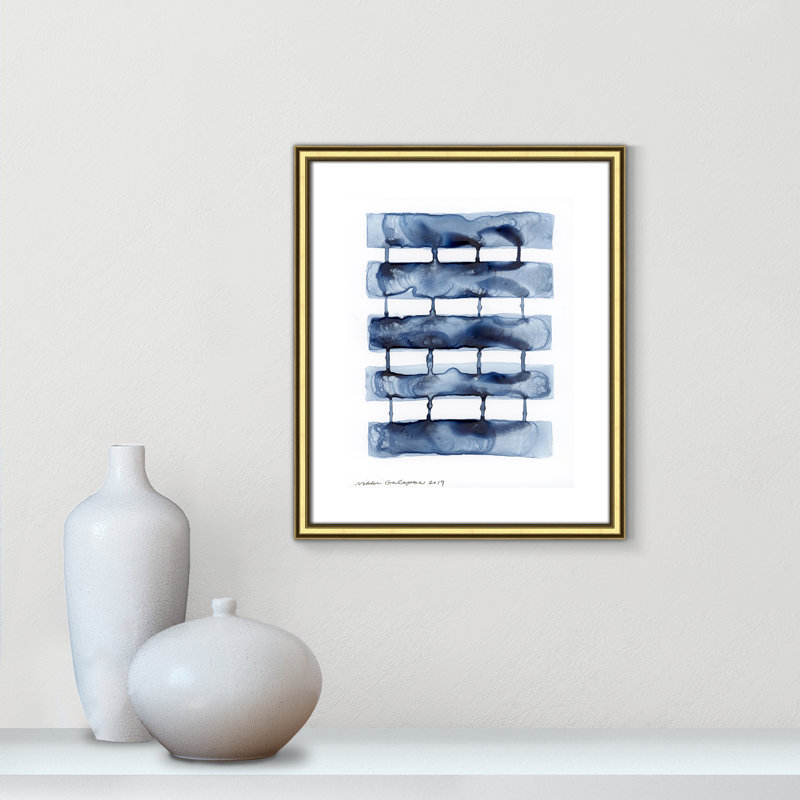 Gareth Stitched Together I by Nikki Galapon - Solid Wood Rectangle Print Single Piece Item on Canvas, 19" H x 16" W x 0.88" D