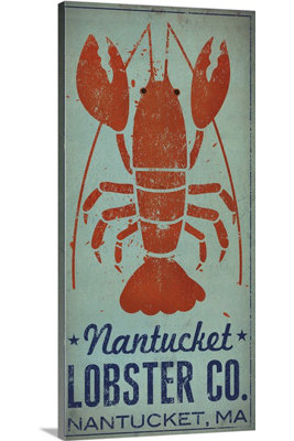 « nantucket homard » par ryan fowler, affiche rétro
