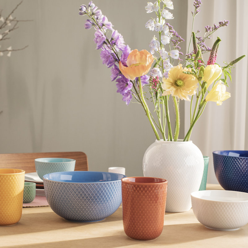 Table Vase, 6.5" H x 5.5" W x 5.5" D