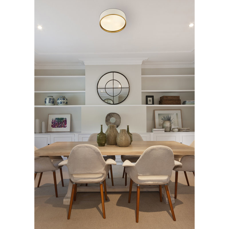 Branston Flush Mount, White