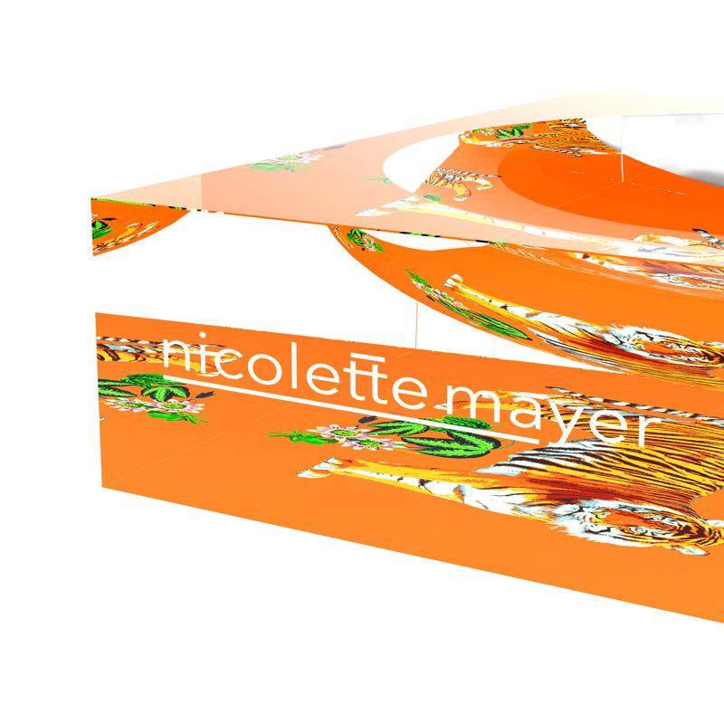 Tiger Seeing Double Orangerie Acrylic Candy Catchall Dish