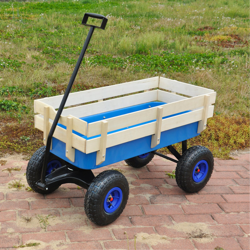 Chariot de jardin pour l'extérieur, Bleu