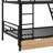 Zillah Metal Bunk Bed with Built-in Desk, Drawers and LED Light-1203376784-1166717664