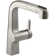 Evoke Single-Hole Kitchen Sink Faucet with 8" Pullout Spout with ProMotion™ and MasterClean™