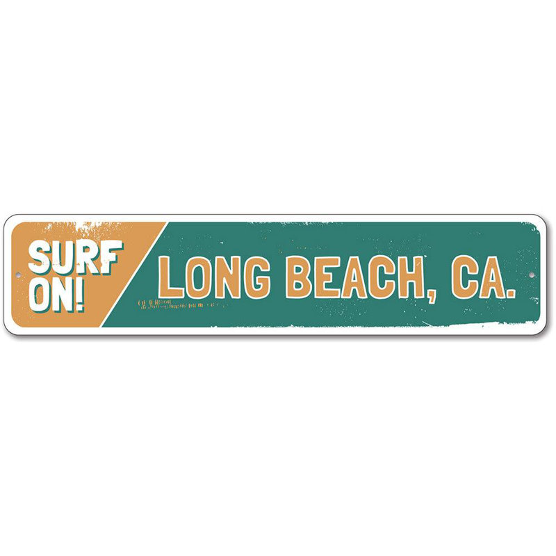 Surf sur panneau en aluminium, H 6 po x l 24 po x P 0,06 po