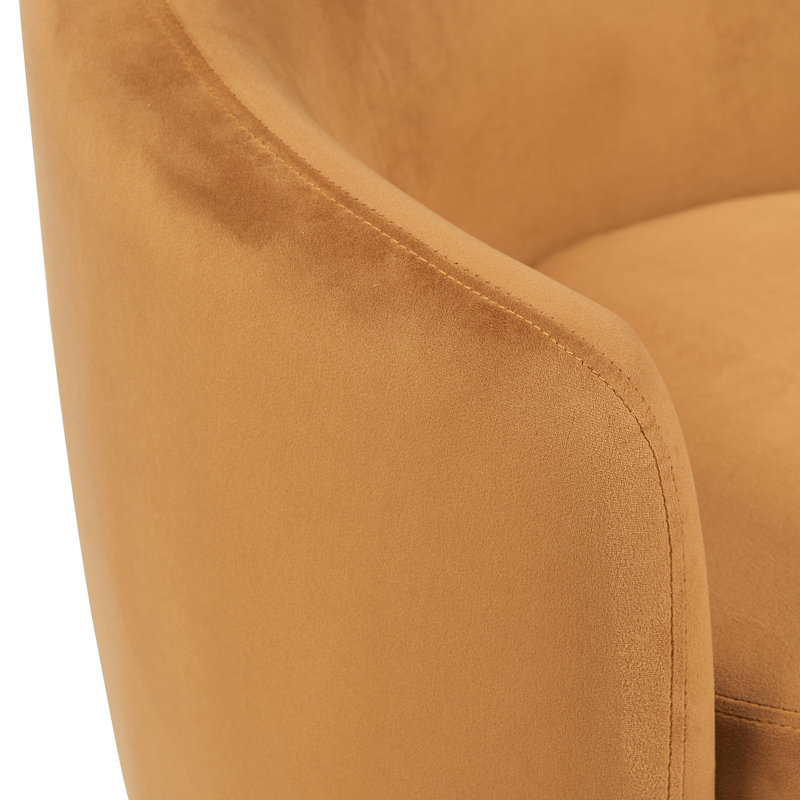 Dylan Velvet Occasional Chair, Caramel