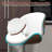 Bar Stools Set of 2, Adjustable Height(25"-32"), Swivel, Bentwood Seat & Back, Footrest, White PU Leather-1547128965-1547128964