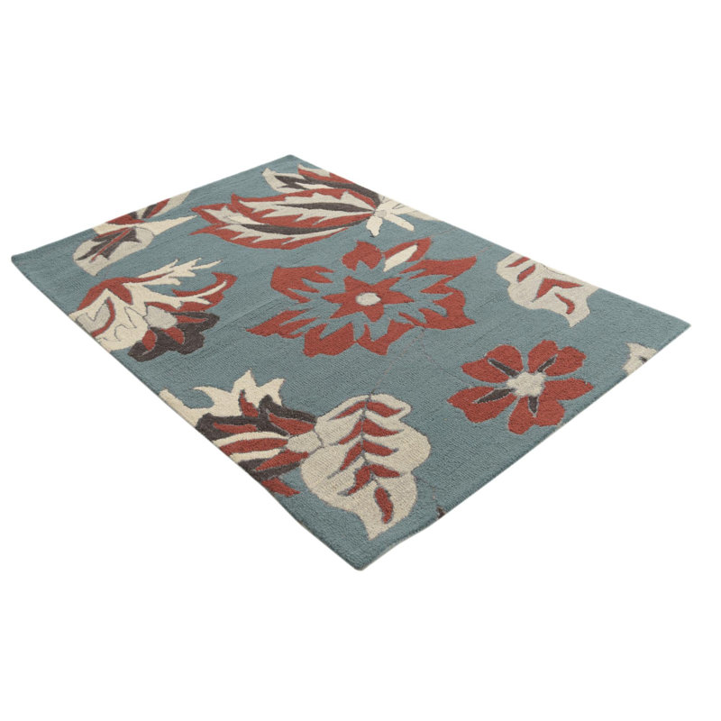Tapis bleu clair Otto