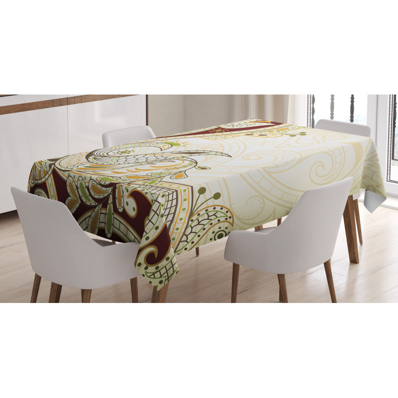 Ethnic Tablecloth, 84" L x 60" W