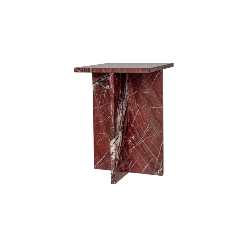 Blair Marble End Table, Red Marble