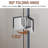 BFH 30"W*72"H  Bifold Frameless Shower Door,6mm Clear Tempered Glass, 180° Folding Hinge-107231835