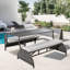 Chaise de patio avec coussins Adren-1425298888