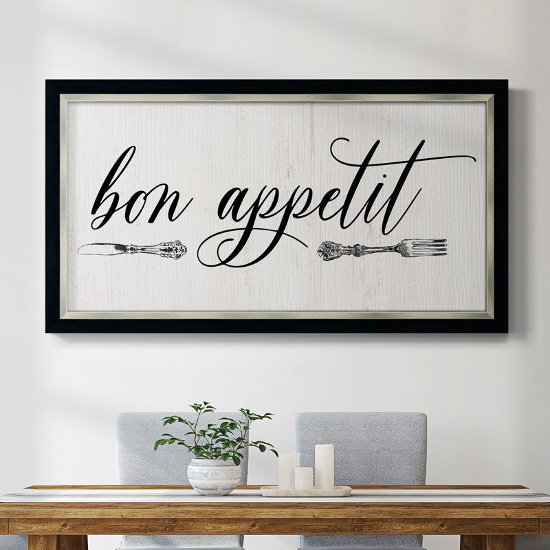 " Bon Appetit ", 29" H x 53" W x 2.5" D