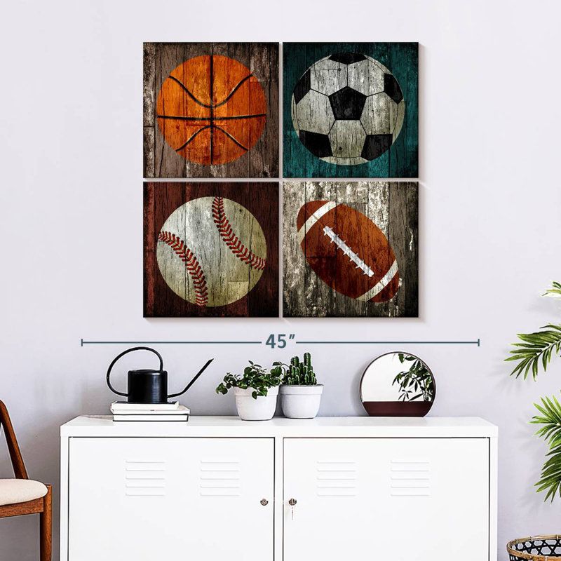 Sports de balle en bois Sireci, H 32 po x l 32 po