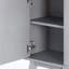 Grande armoire de rangement avec tablettes réglables et tiroir, conception cannelée pour salle de bain / salon-1407259341