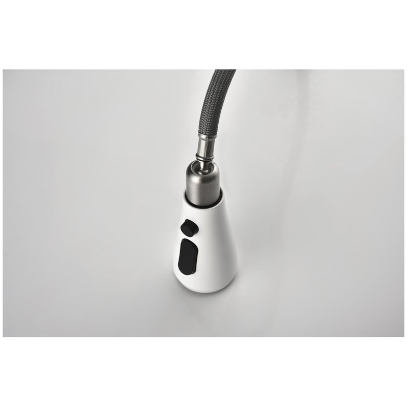 Remplacement du robinet de cuisine blanc en ABS avec sélecteur de débit à 3 modes et fonction de pause