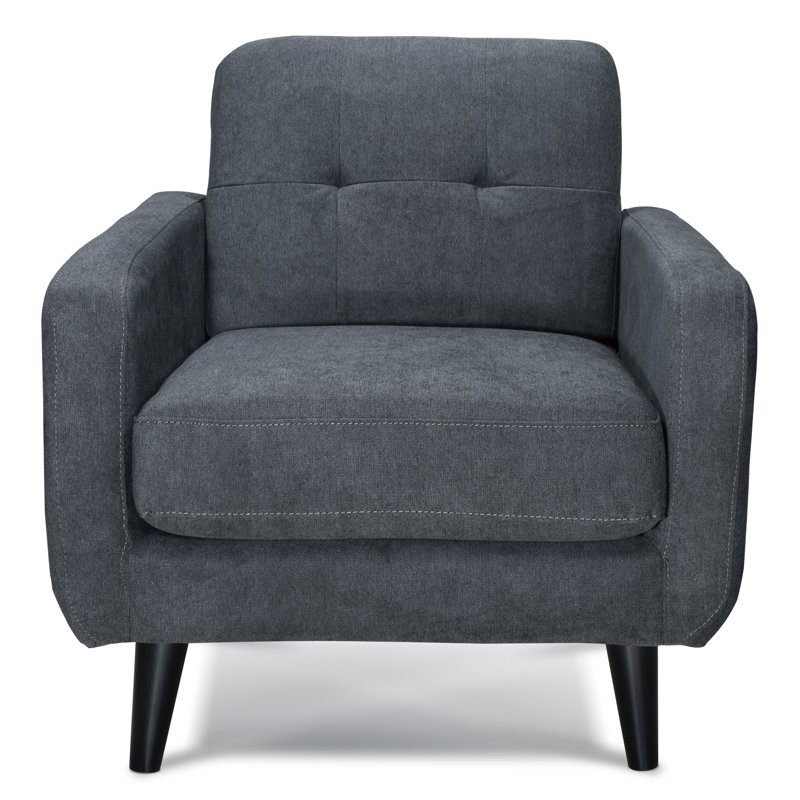 Harth Upholstered Armchair, Charcoal