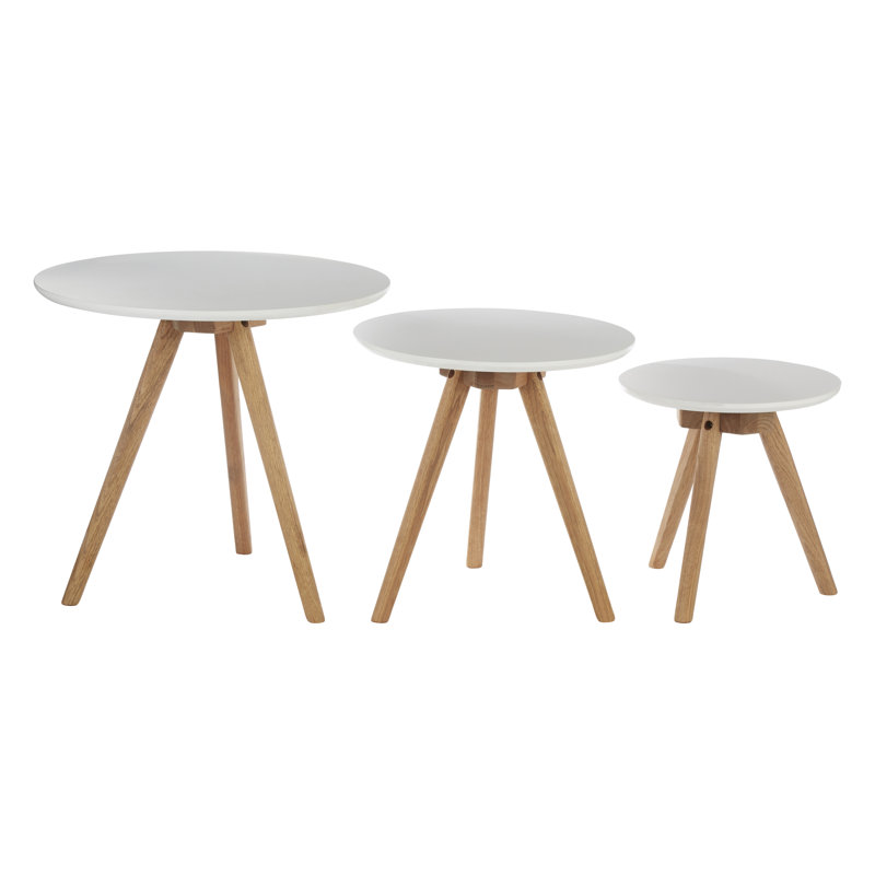 Flint Solid Wood Side Table Set