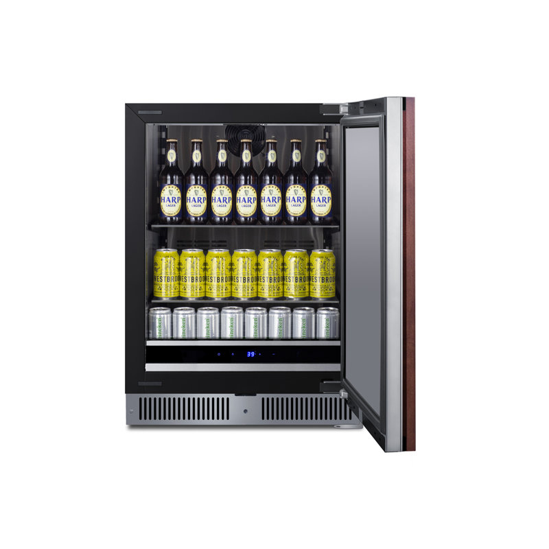Summit Appiance 24" Wide Built-In Shallow-depth  Panel Ready All-Refrigerator, Right Handed
