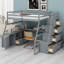 Lit mezzanine avec tiroirs, tablettes et bureau-75856161-88010932