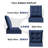 Adwin Outdoor 6" Deep Seat Olefin Cushion Set with Water & UV Resistant Cover (Cushions Only)-1965196170-1965196175