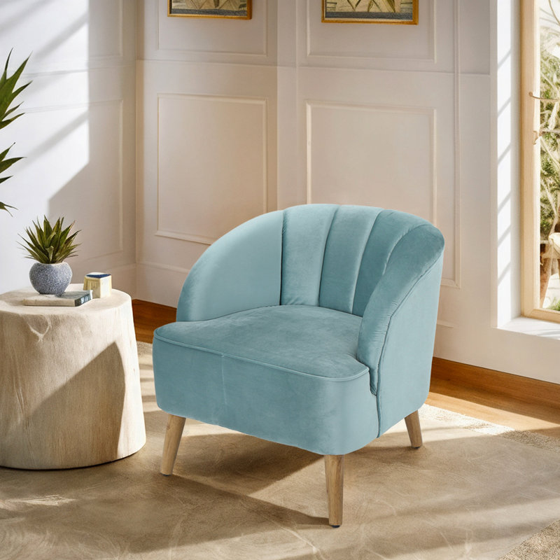 Fauteuil Aaraon, Velours bleu