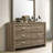 1pc Contemporary Style Six Drawers Storage Dresser Wooden Bedroom Furniture Light Brown Warm Wood Finish-887506953