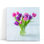 Tulip Flowers in Glass Jar - reproduction d'art sur toile
