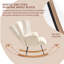 Solid + Manufactured Wood/Iron Rocking Chair-1378224752