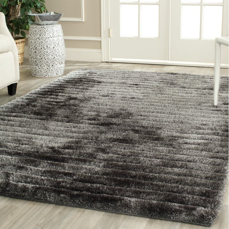 Solid Colour Hand Woven Area Rug, Rectangle 76 x 122 cm