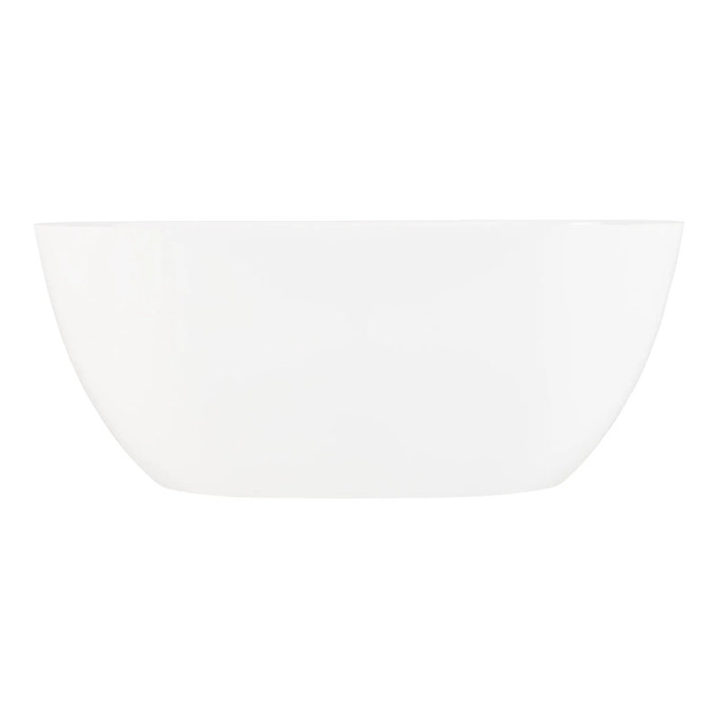 Patera 59'' White Resin Freestanding Soaking Bathtub