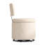 Tabouret de coiffeuse pivotant avec rangement H 30,5 po Fauteuil de maquillage en cuir végétalien-130470012