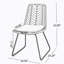 CHAISE, 2PCS avec 2 coussins, gris