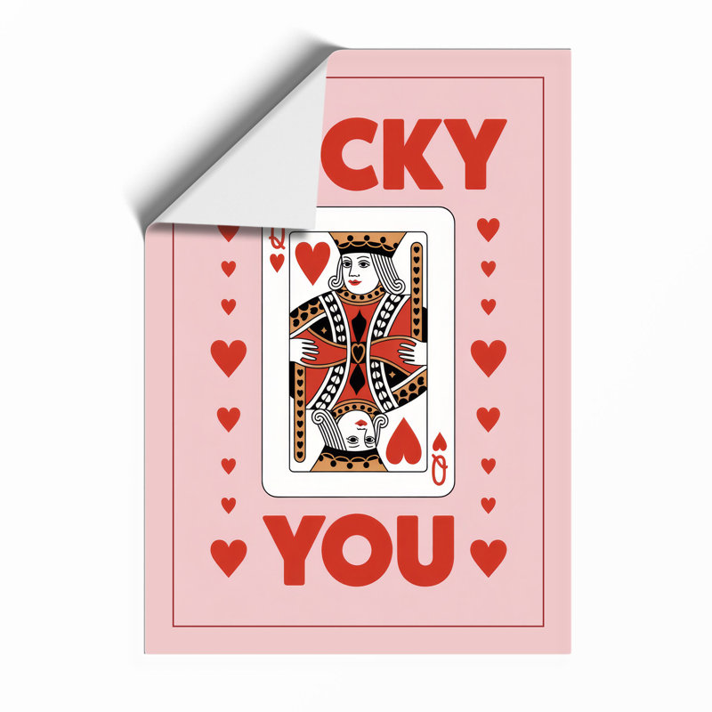 Lucky You Retro - Framed Print, A3 - 42.0 x 29.7 cm, Unframed