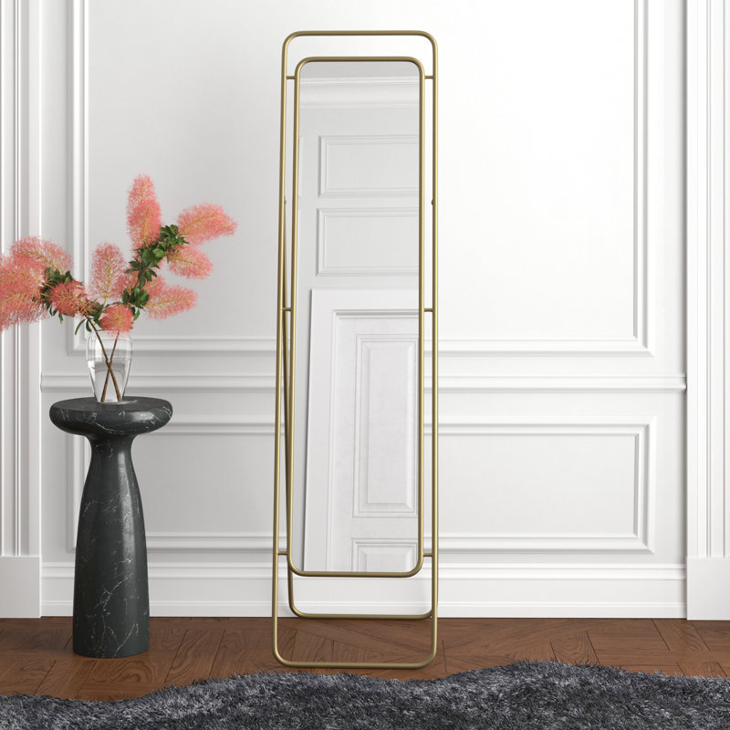 Metal Rectangle Floor Mirror