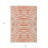 3' X 5' Coral And Ivory Animal Print Washable Indoor Outdoor Area Rug