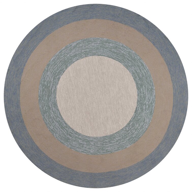 Chatham Round Braided Design Jute and Polyester Blend Indoor Area Rug - 4  Foot
