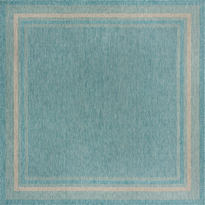 Tapis extérieur d'extérieur couleur turquoise