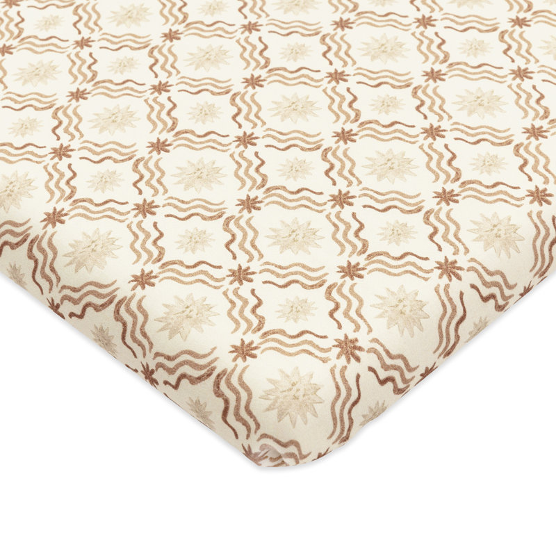 All-Stages® Bassinet Sheet in GOTS Certified Organic Brushed Cotton by Nate Berkus, Autumn Star