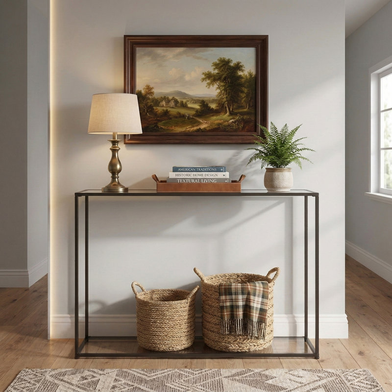 Console en verre 47 po