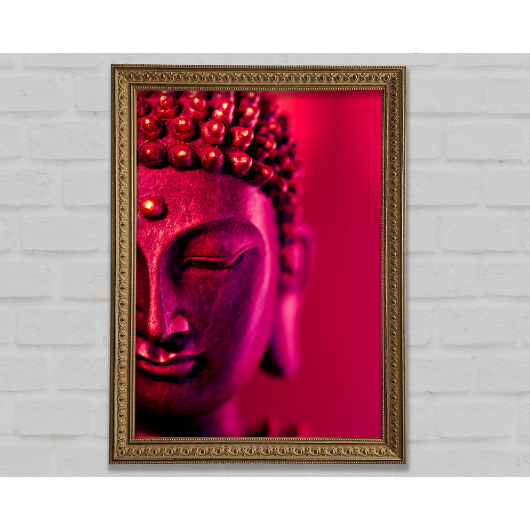 Buddha Face Pink - Druck