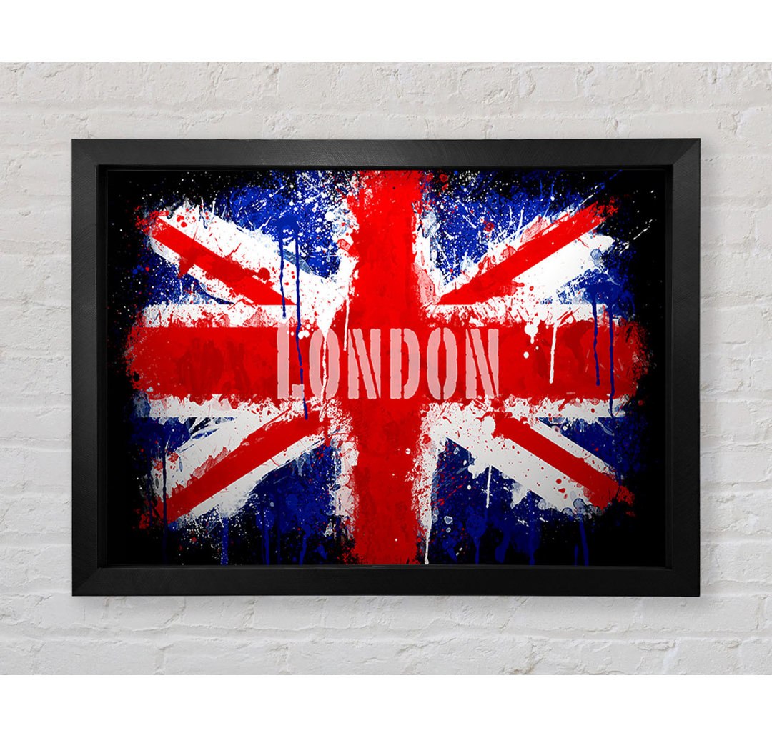 London Uk Flag - Einzelner Bilderrahmen Kunstdrucke