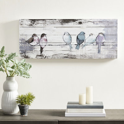 Décoration murale panneau de planche de bois peint à la main, gris récupéré avec bords blanchis, style, l 30 po x H 12 po P 1,5 po, par Summers Art, et blanc, flair, création de Summers