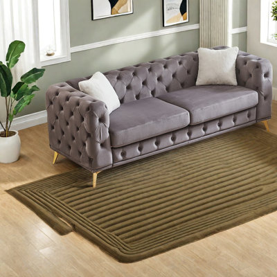 Canapés à compression, canapé Chesterfield moderne en velours de 82,5 pouces pour la maison