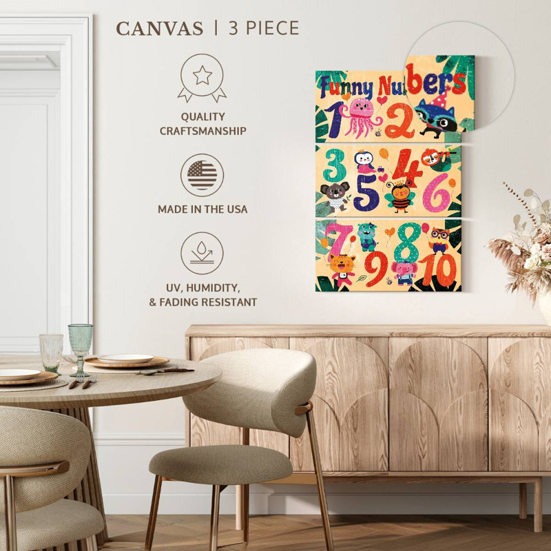 Tableau des nombres Ashelle, H 50 po x l 32 po