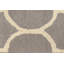 Tapis oriental moderne taupe et crème 5 x 8