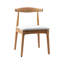 Ensemble de 4 chaises de salle à manger en bois massif, chaises d'appoint rembourrées, 4 pièces en bois véritable avec coussin-932551164-932551165