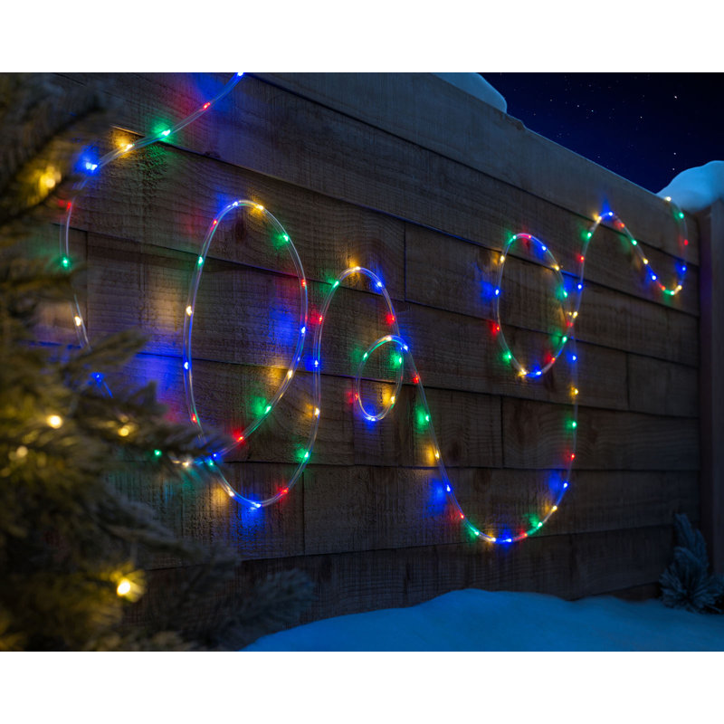 LED Indoor / Outdoor Rope Lights, 1cm H x 1000cm W x 1cm D, Blue/Green/Red/Yellow